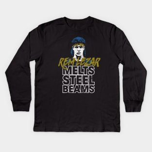 Rem Lezar Melts Steel Beams Kids Long Sleeve T-Shirt